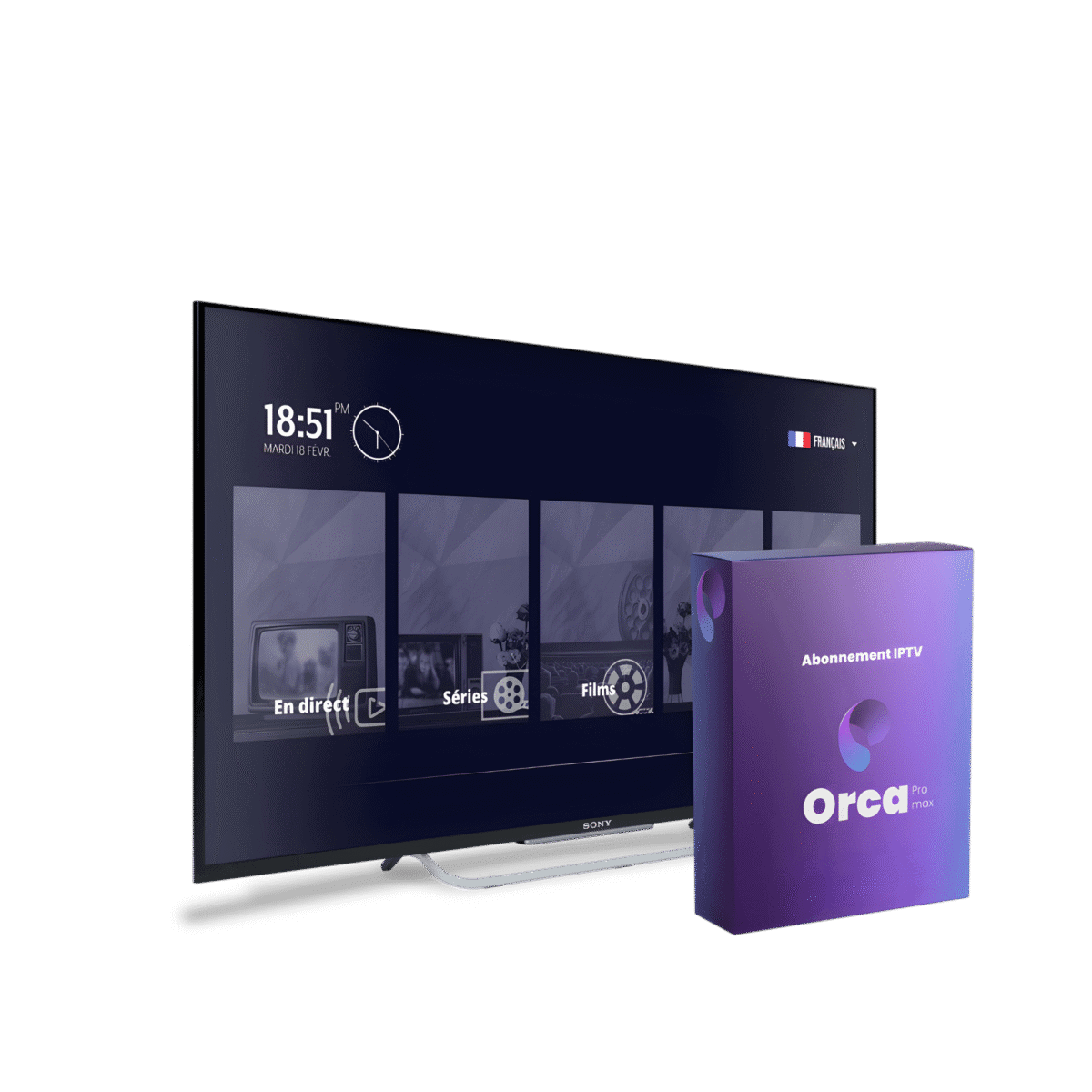 Abonnement IPTV 2 Appareils - ORCA PRO MAX